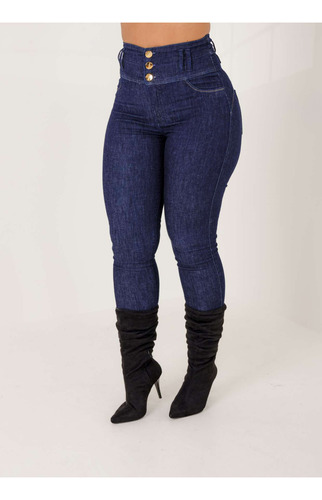 Calça Jeans Modeladora Encantadora Jade Amaciada Mamacita