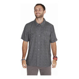 Camisa M/c Shirt Short Sleeve Gris Hombre