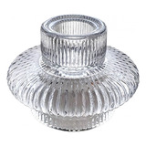 Portavelas De Cristal Para Mesa De Comedor, Soporte Para