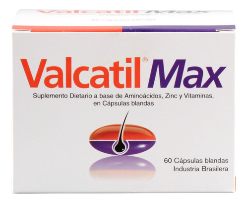 Valcatil Max X 60 Capsulas Blandas Anticaida Aminoacidos