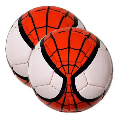 Balón Fútbol Infantil Spiderman Xtream Boom Talla 5 Rojo Pvc Pack 2