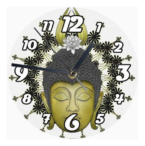 Reloj De Madera Brillante Diseño Buda B9