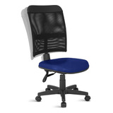 Cadeira Escritório Ergonômica Tela Rcp 110kg Azul