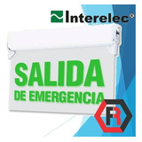 Cartel Señalizador Led Salida Emergencia 6 Hs Auto Interelec