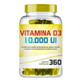 Vitamina D3 10.000ui Com 360 Cápsulas