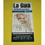 Britney Spears Revista La Guia Tickrtmaster Nov  2011 