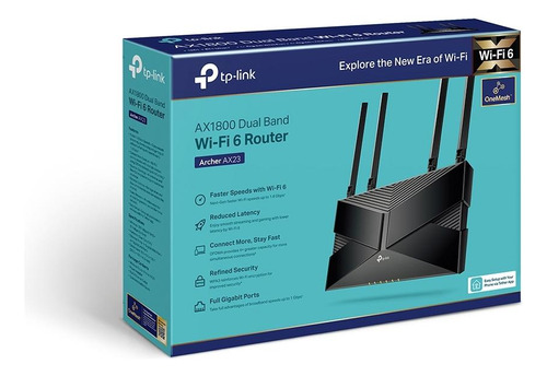 Router Tp-link Archer Ax23 Ax1800 Dual-band Wi-fi 6 Negro