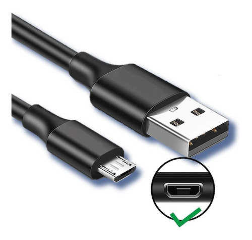 Cable Usb Celular Micro Usb Largo 1.80 Mts Cargador