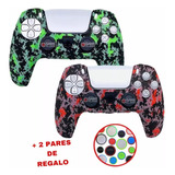 Kit 2 Fundas Para Control De Ps5 Con Grips Protector 10