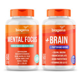 Kit Mental Focus E +brain, Dia E Noite, 60 Caps, Biogens
