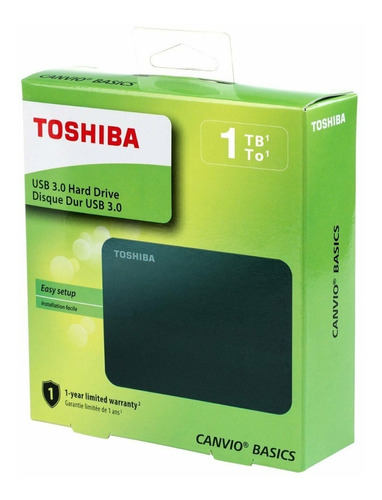 Disco Duro Externo 1tb Toshiba Canvio Basics Usb 3.0 + Obseq