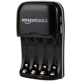 Cargador De Batería Aa Y Aaa Con Puerto Usb Amazon Basics