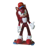 Figura Juguete Muñeco Sonic Erizo Rojo Riders Patineta Sega