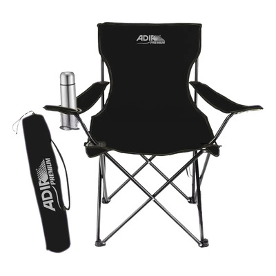 Silla Plegable Negra Adir 10858 Acampar Playa Jardin Color Negro | MercadoLibre