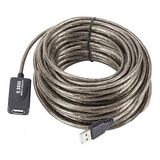 Cable Usb 20 Metros Extension Activo Macho A Usb Hembra 2.0 