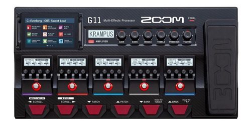 Pedalera Digital Multiefectos Con Pantalla Táctil Zoom G11 