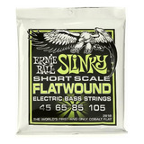 Regular Slinky Flatwound Short Scale Electric Bass Strings