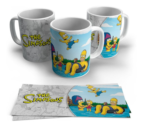 Taza O Tazon Los Simpsons 8 Full Print Premium + Caja