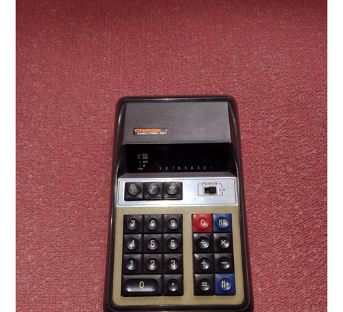 Antigua Calculadora Chinon Executron Made In Japan 1974