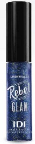 Idi Delineador Liquido Gel Glitter Ojos Labios 02 Blue Glam