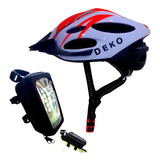 Capacete Bike Ciclismo Bolsa De Quadro Celular Bag Bicicleta