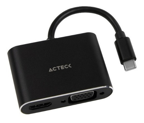 Adaptador Usb Tipo C A Hdmi + Vga Shift Plus Av420 4k