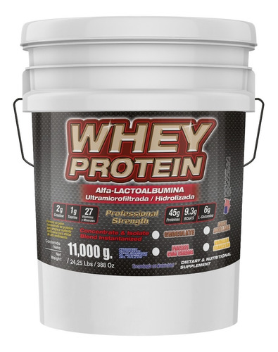 Whey Protein 11,000 Gr Cubeta 11 Kg  Proteina De Leche Gca