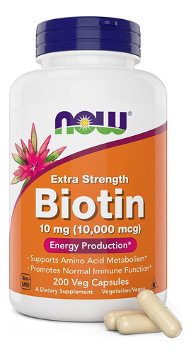 Biotina Ultra Pura 10,000mcg Biodisponible +activa X200caps
