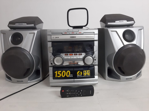 Minicomponte Phillips: Radio, 3 Cds Y 2 Cassettes- A Reparar