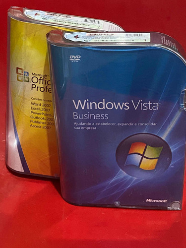 Software Microsoft Vista Office 2007 Antigo Pouco Utilizado