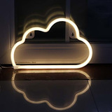 Los Signos De Neón Led Nube Pared Decorativos Luz De La Noch