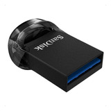 Pendrive Sandisk Ultra Fit 128gb 3.1 Gen 1 Preto Flash Drive