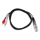 Cable De Audio 3 Pin Xlr Hembra A 2 Rca Splitter Macho