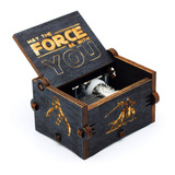 Caja Musical - Star Wars Madera Negra Regalo 