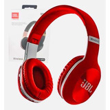 Fone De Ouvido Headphone Fm Mp3 Bluetooth Sd Cor Vermelha