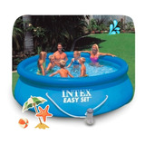 Pileta Lona Easy Set Inflable 366x76cm 5621lt C/ Bomba Intex