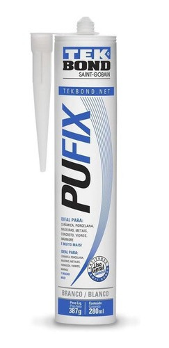 Adhesivo De Poliuretano Pufix 387grs. Blanco Tekbond