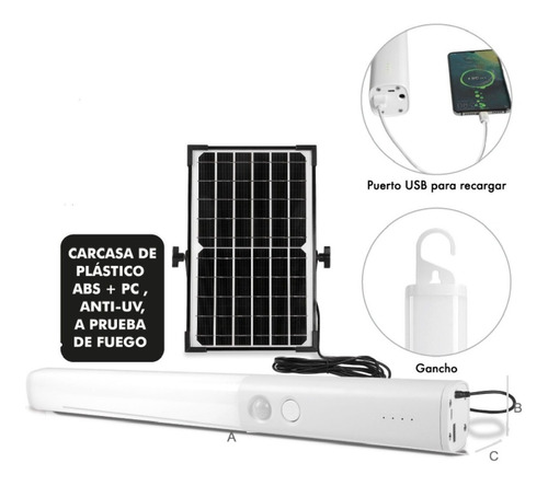 Lampara Solar Emergencia Recargable Lamparas Lion Tools 