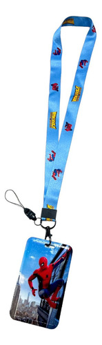 Porta Sube Spiderman Hombre Araña Colgante Tarjeta Funda Lo+