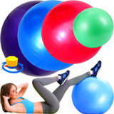 Kit 4 Bolas Pilates Suiça Fisioterapia Yoga Ginástica Bomba
