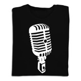 Camiseta Camisa Cantor Cantora Microfone Vintage 
