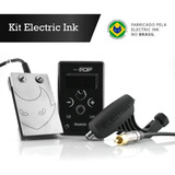 Kit Electric Ink P Tattoo Máquina + Cabo + Pedal + Fonte