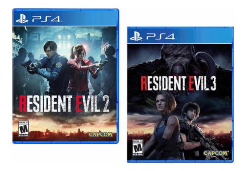 Combo Pack Resident Evil 2 Remake + Resident 3 Ps4 Nuevos*