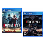 Combo Pack Resident Evil 2 Remake + Resident 3 Ps4 Nuevos*