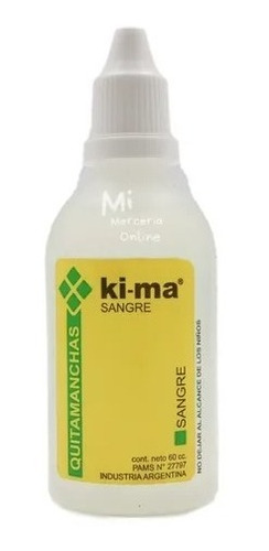 Quitamanchas Oxido/birome/sangre/grasa De 60 Cc Ki-ma X 1