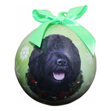 Labradoodle Black Christmas Ornament  Bola A Prueba De Rotur