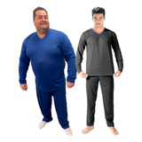 Kit 2 Pijama Masculino Camisa + Calça Pijamas Masculinos