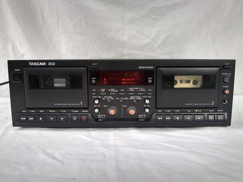 Tascam 302 Mkii Double Cassette Deck Tested Works