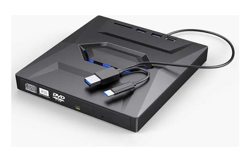 Gravador Cd Dvd Externo Unidade Óptica Super Drive Pc E Note