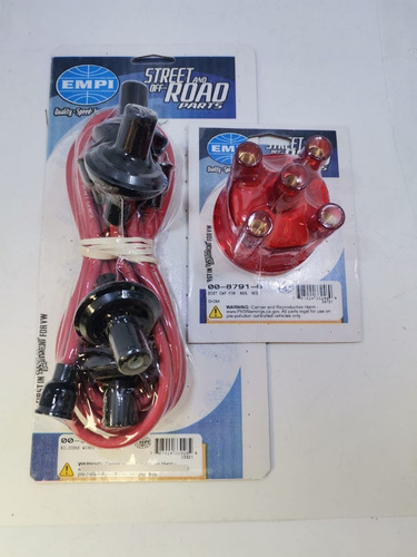Empi Cables Bujía Rojos C/tapa Distribuidor Rojo Para Vocho